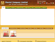 Tablet Screenshot of cheviotjutebags.com